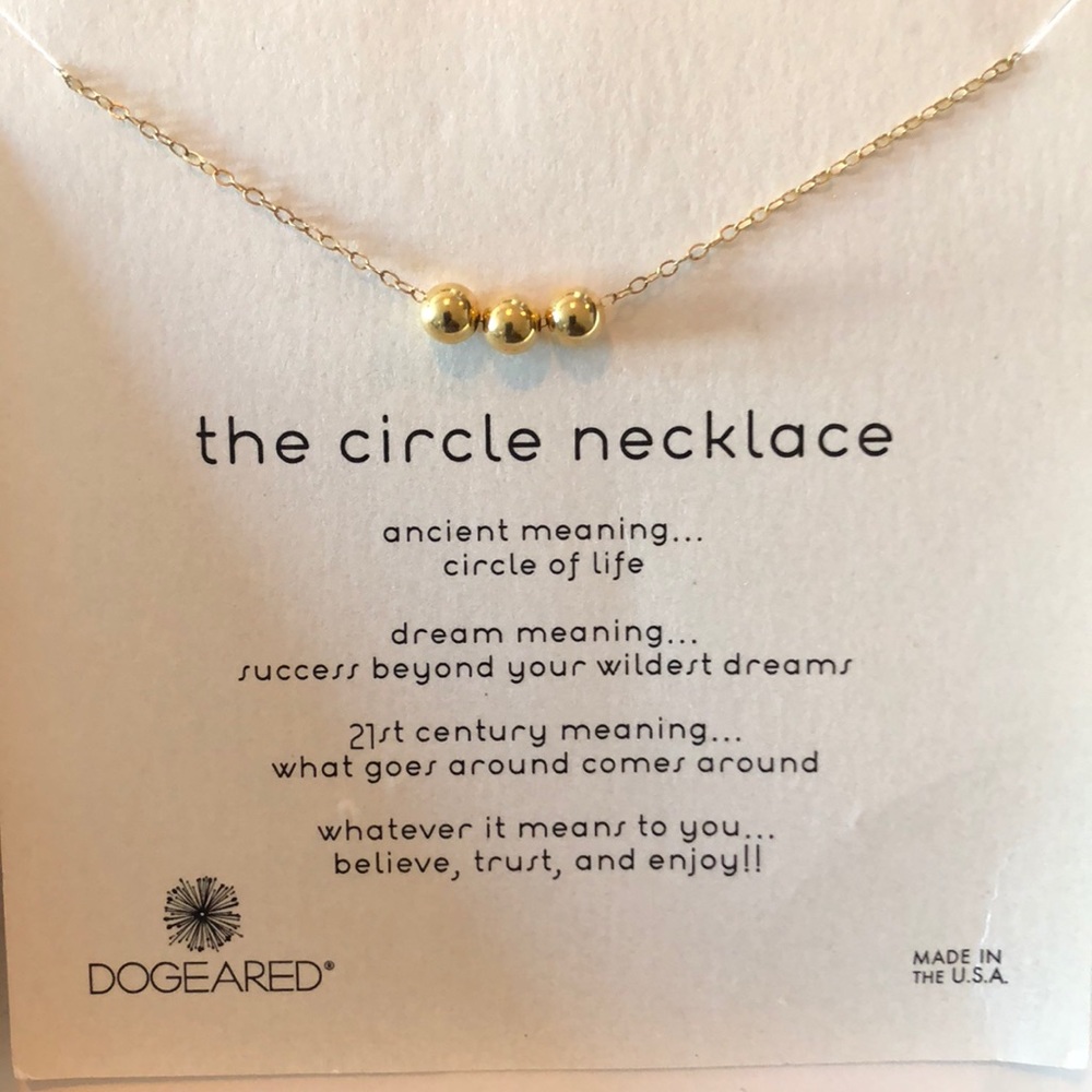 🆕❤️DOGEARED “the circle necklace” circle of life